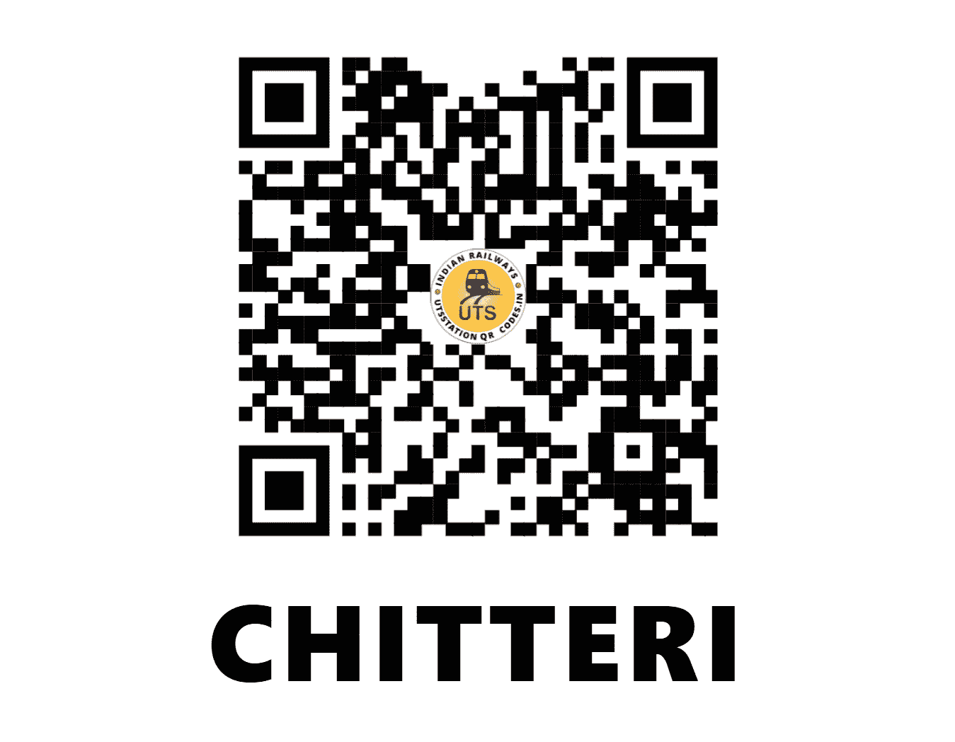 UTS QR Code for CHITTERI - CTRE - SR (TAMIL NADU)
